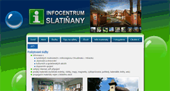 Desktop Screenshot of infocentrum.slatinany.cz